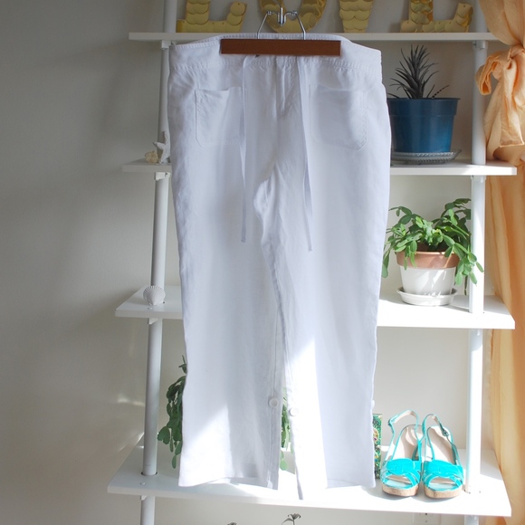 INC International Concepts Pants - INC Beach Pant Capri Size 12 Linen